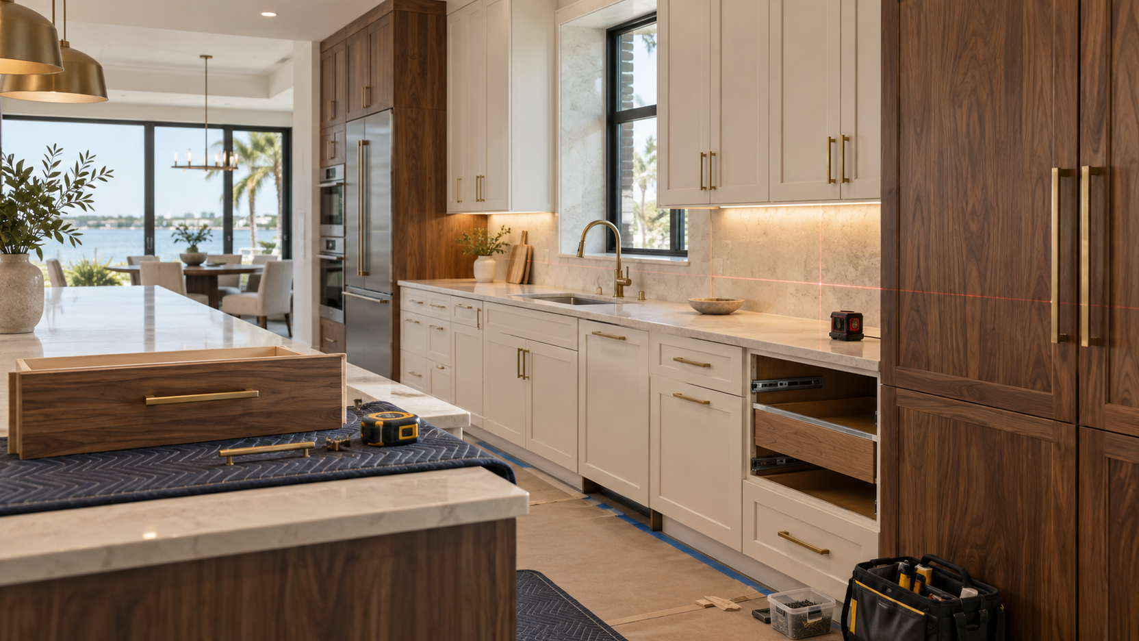 Cabinet Installation by Bay Crown Cabinetry